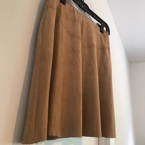 Faux Suede Mini Skirt